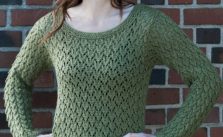 Free Knitting Pattern for an All Over Lace Tunic