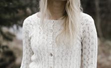 Free Knitting Pattern for an Allover Lace Cardigan