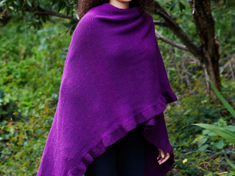 Free Knitting Pattern for an Effortlessly Chic Ruana