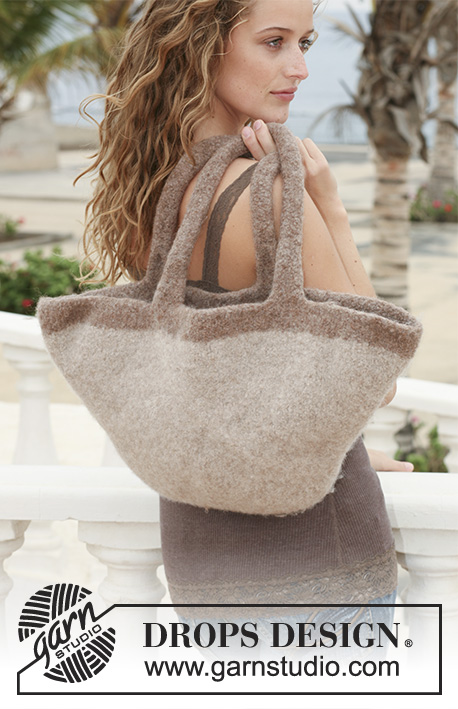 Free Knitting Pattern for a Felted  Mushroom Tote