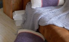Free Knitting Pattern for Color-Block Knit Pillows
