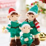 Free Knitting Pattern for Mini Christmas Elves Toys