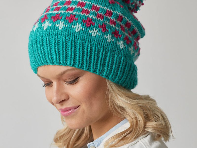 Free Knitting Pattern for Vivid Fair Isle Hat