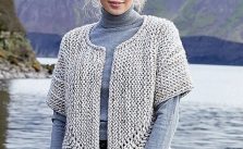 Free Knitting Pattern for a Jutka Cardigan with Chunky Yarn