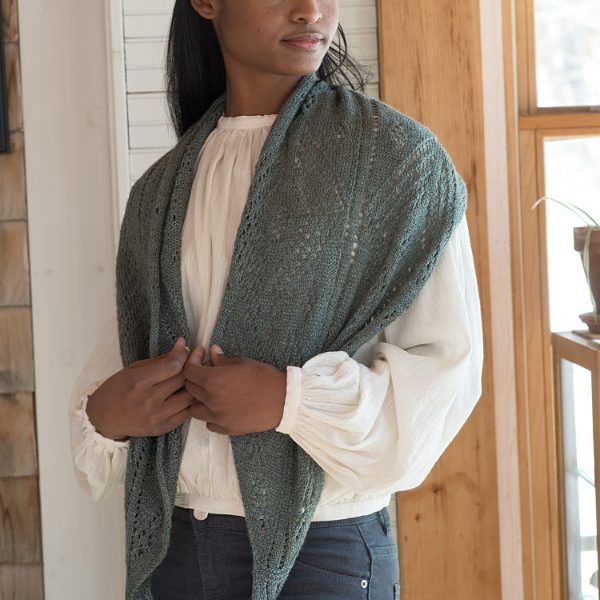 Free Knitting Pattern for a Lacy Stole Gianna