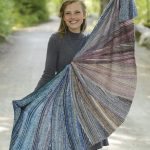 Free Knitting Pattern for a Night Butterfly Shawl