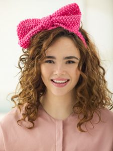 Free Knitting Pattern for a Seed Stitch Bow Headband