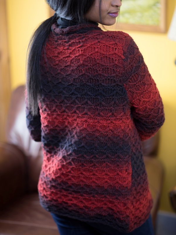 Free Knitting Pattern for a Slipped Stitch Cardigan