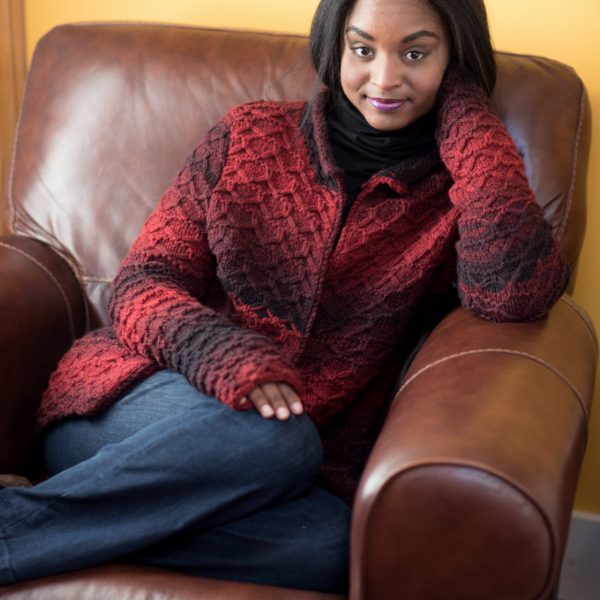 Free Knitting Pattern for a Slipped Stitch Cardigan
