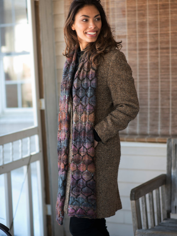 Free Knitting Pattern for an Easy Slipped Stitch Scarf