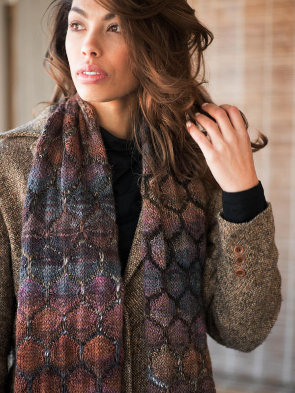 Free Knitting Pattern for an Easy Slipped Stitch Scarf