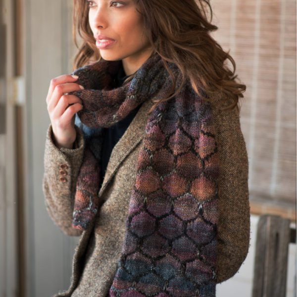 Free Knitting Pattern for an Easy Slipped Stitch Scarf