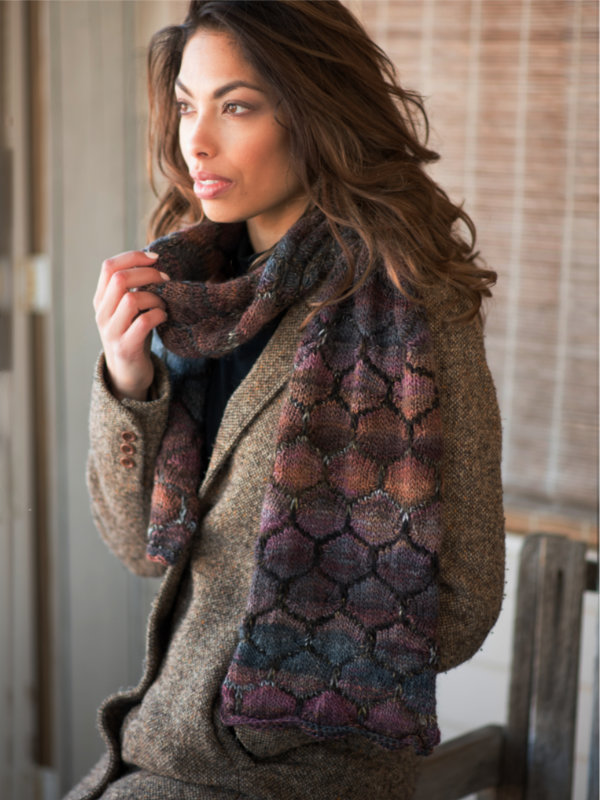 Free Knitting Pattern for an Easy Slipped Stitch Scarf