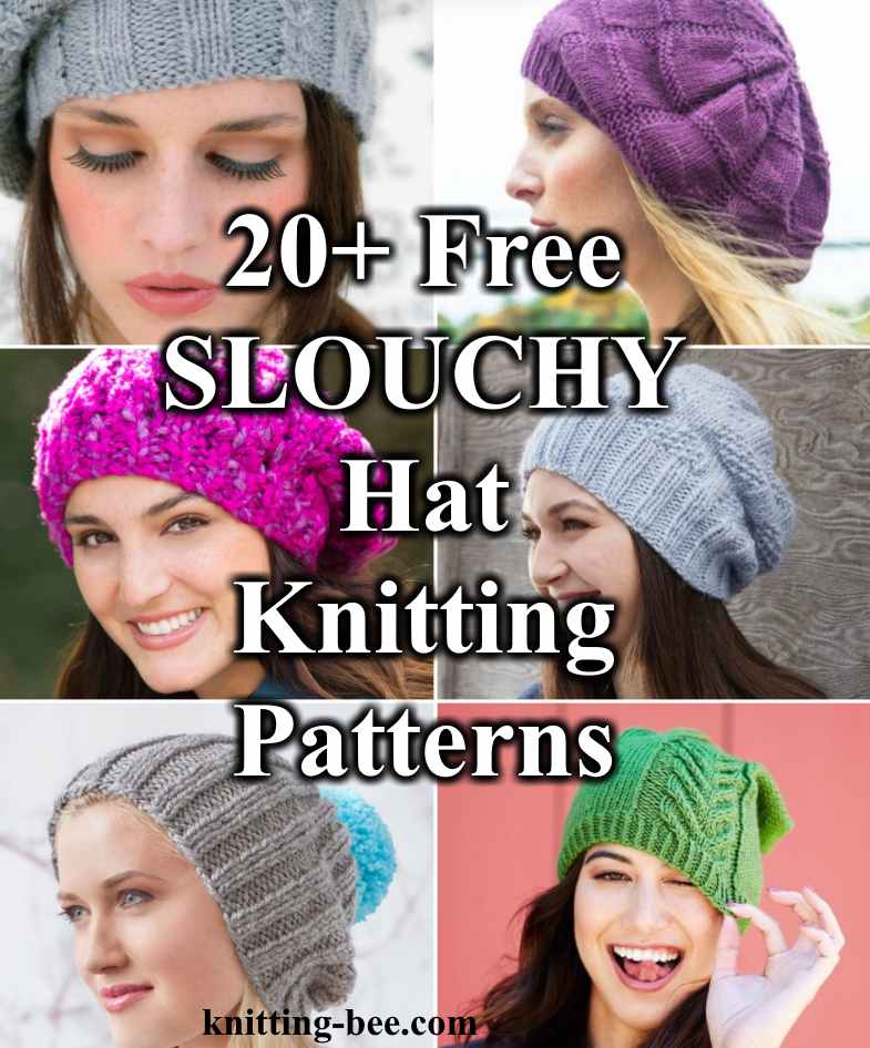 20 Free Slouchy Hat Knitting Patterns To Download Now