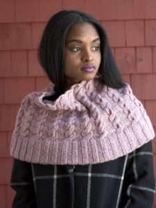 Free Knitting Pattern for a Cabled Capelet Josie