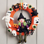 Free Knitting Pattern for a Halloween Wreath