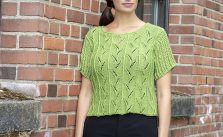 Free Knitting Pattern for a Lace Spritely Top