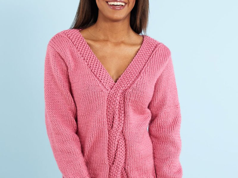 Free Knitting Pattern for a Lovely Cable Knit Sweater