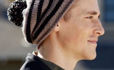Free Knitting Pattern for a Skater Chic Hat for Men
