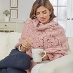 Free Knitting Pattern for a Warming Hearts Sofa Shawl