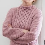 Free Knitting Pattern for a Women's Cabled Sweater