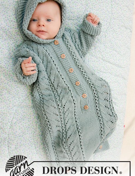 Free Knitting Pattern for Cable Snooze Baby Sleeping Bag