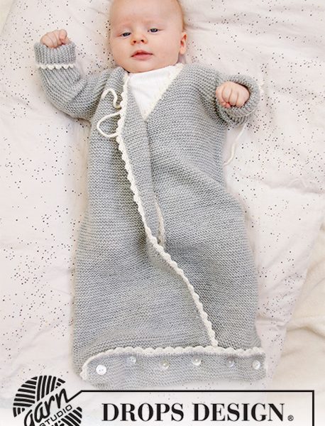 Free Knitting Pattern for Catch a Wink Baby Sleeping Bag