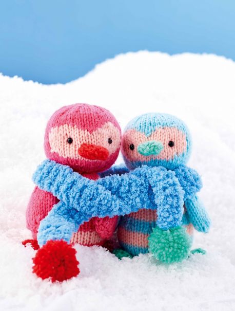 Free Knitting Pattern for Christmas Penguin Pals