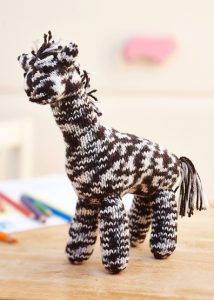 Free Knitting Pattern for Zebra Paul Toy