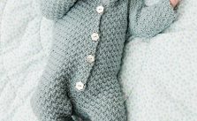 Free Knitting Pattern for a Babysuit Truly Wooly with Hood