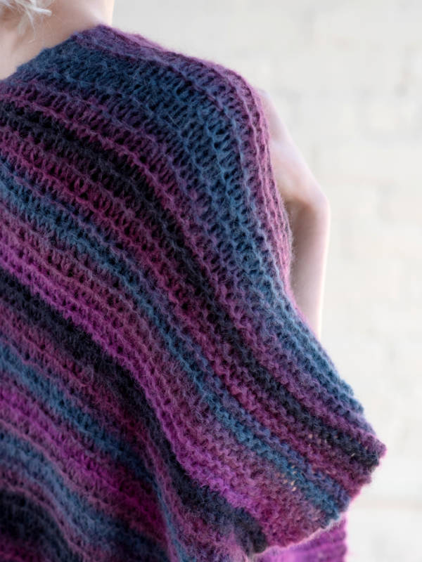 Free Knitting Pattern for an Easy Poncho