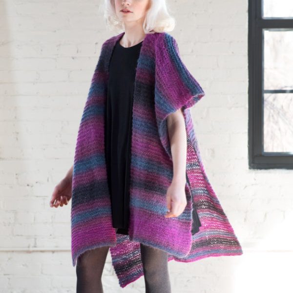 Free Knitting Pattern for a Poncho Dayleza