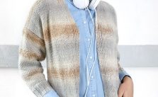 Free Knitting Pattern for a Wandering Cables Cardigan