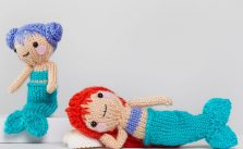 Free Knitting Pattern for Tina & Nina Mermaid