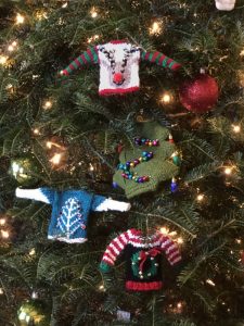Free Knitting Pattern for Tiny Ugly Christmas Sweater Ornaments