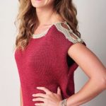 Free Knitting Pattern for a Woman's Super Simple Silky Top