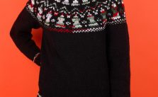 Free Knitting Pattern for a Yuletide Yoke Jumper