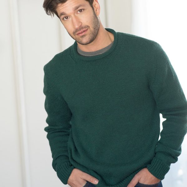 Free Knitting Pattern for an Easy Man’s Sweater Anthony