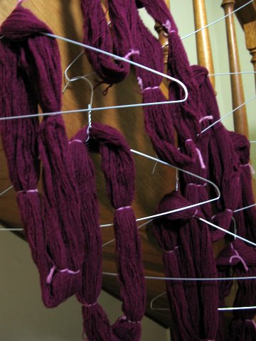 How to wash yarn from thrift store.