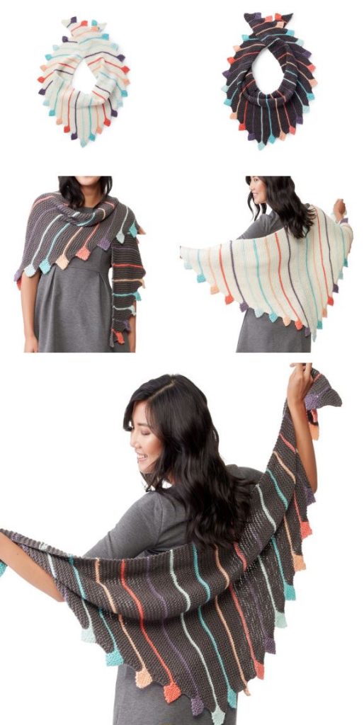 Free Knitting Pattern for a Pantone Radiant Wrap