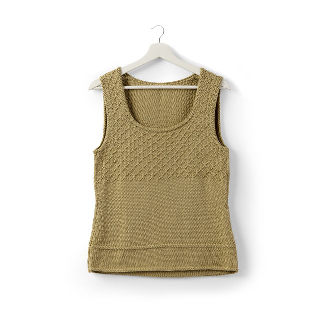 Free Knitting Pattern for an Easy Women's Tank Top