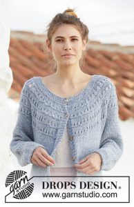 Free Knitting Pattern for a April Showers Jacket
