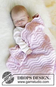 Free Knitting Pattern for a Wave Baby Blanket