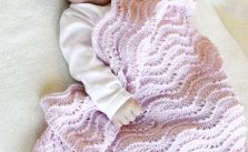 Free Knitting Pattern for a Wave Baby Blanket