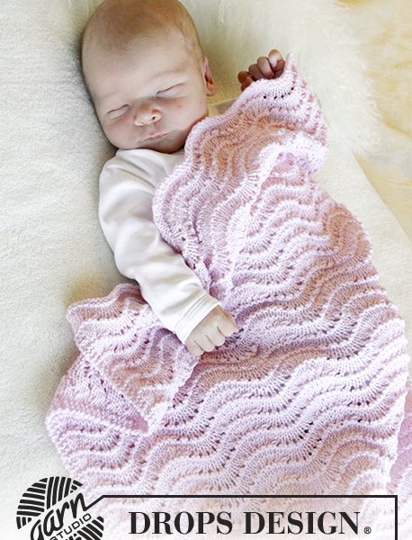 Free Knitting Pattern for a Wave Baby Blanket