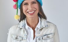 Free Knitting Pattern for Ribbed Hat with Pompom Tassels