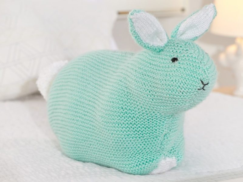 Free Knitting Pattern for a Simple Bunny Toy