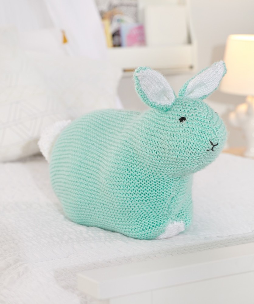 Free Knitting Pattern for a Simple Bunny Toy