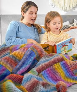 Free Knitting Pattern for a Great Squares Knit Blanket