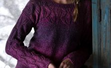 Free Knitting Pattern for a Women’s Lace Tunic in Variegated Yarn